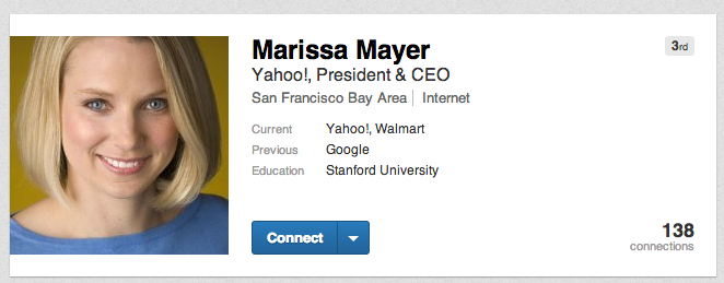 Marissa Mayer on LinkedIn