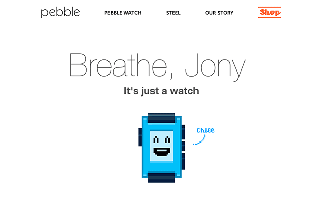 Pebble Homepage